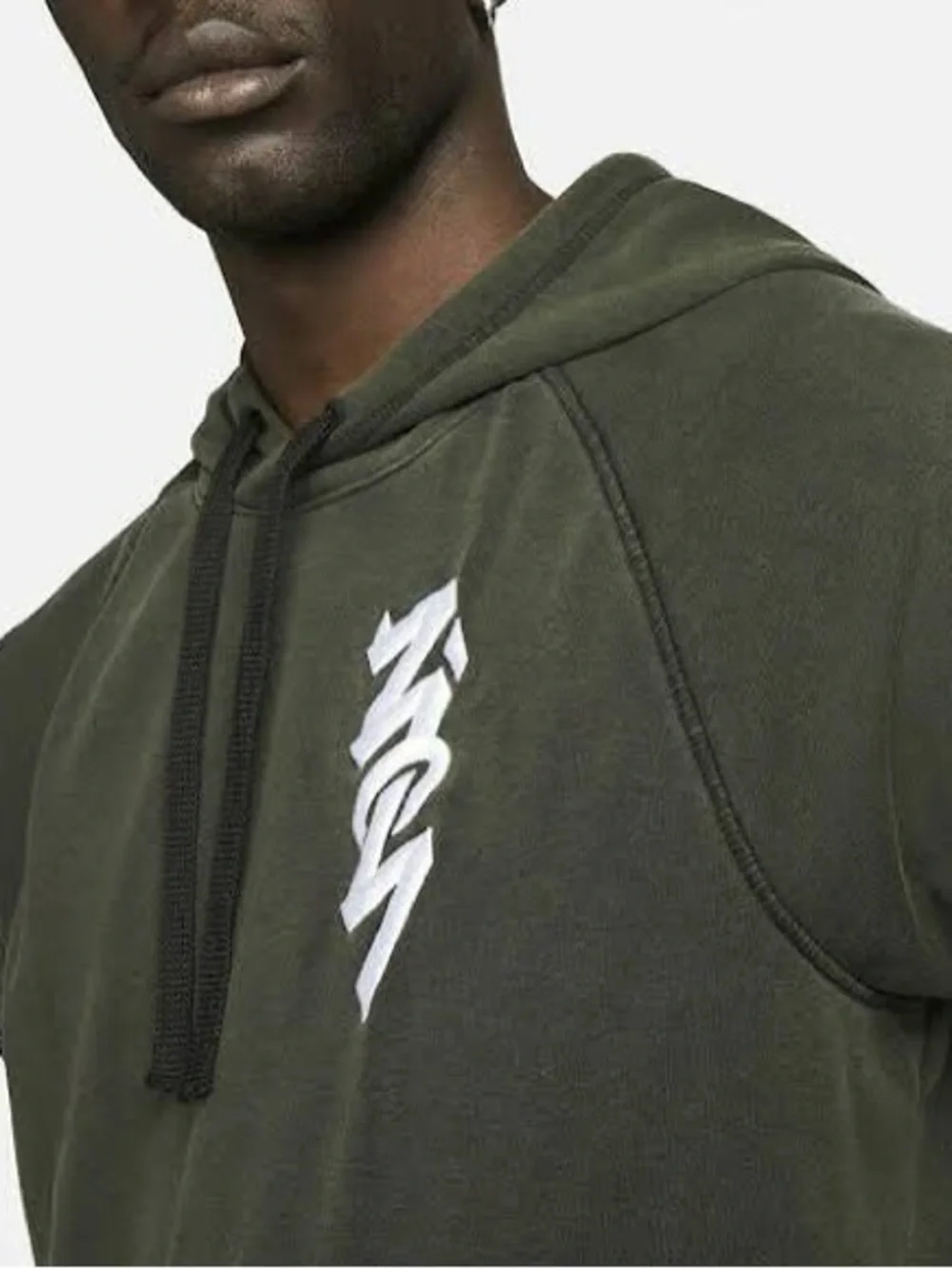 Jordan Dri-Fit Zion Olive Green Short Sleeve Hoodie & Shorts Set